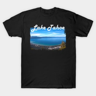 Lake Tahoe Panorama Distressed T-Shirt